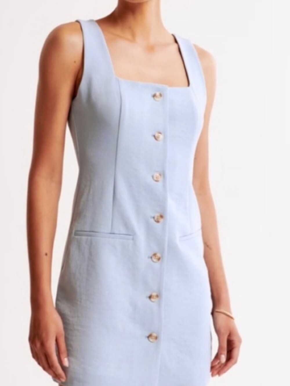 Abercrombie & Fitch Mara Tailored Squareneck Vest Dress